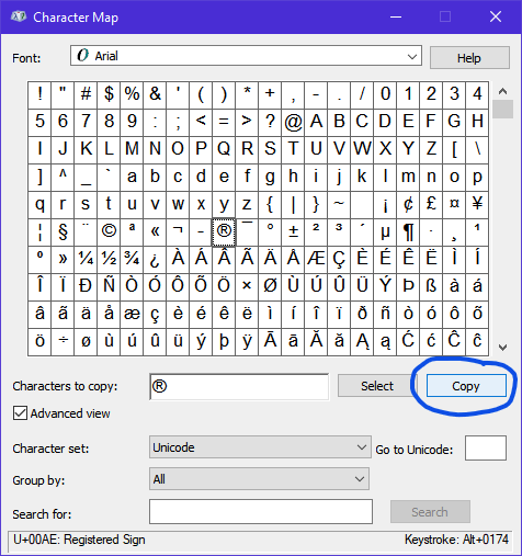 How can I insert the Registered Trademark symbol on a Mac? - OS