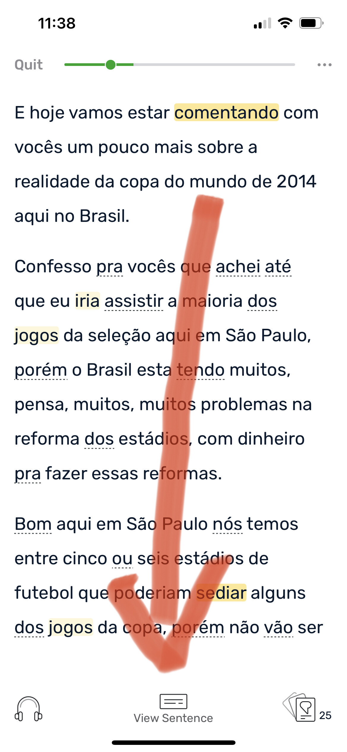 Sentence Mode How & why to use it Reader LingQ Language Forums