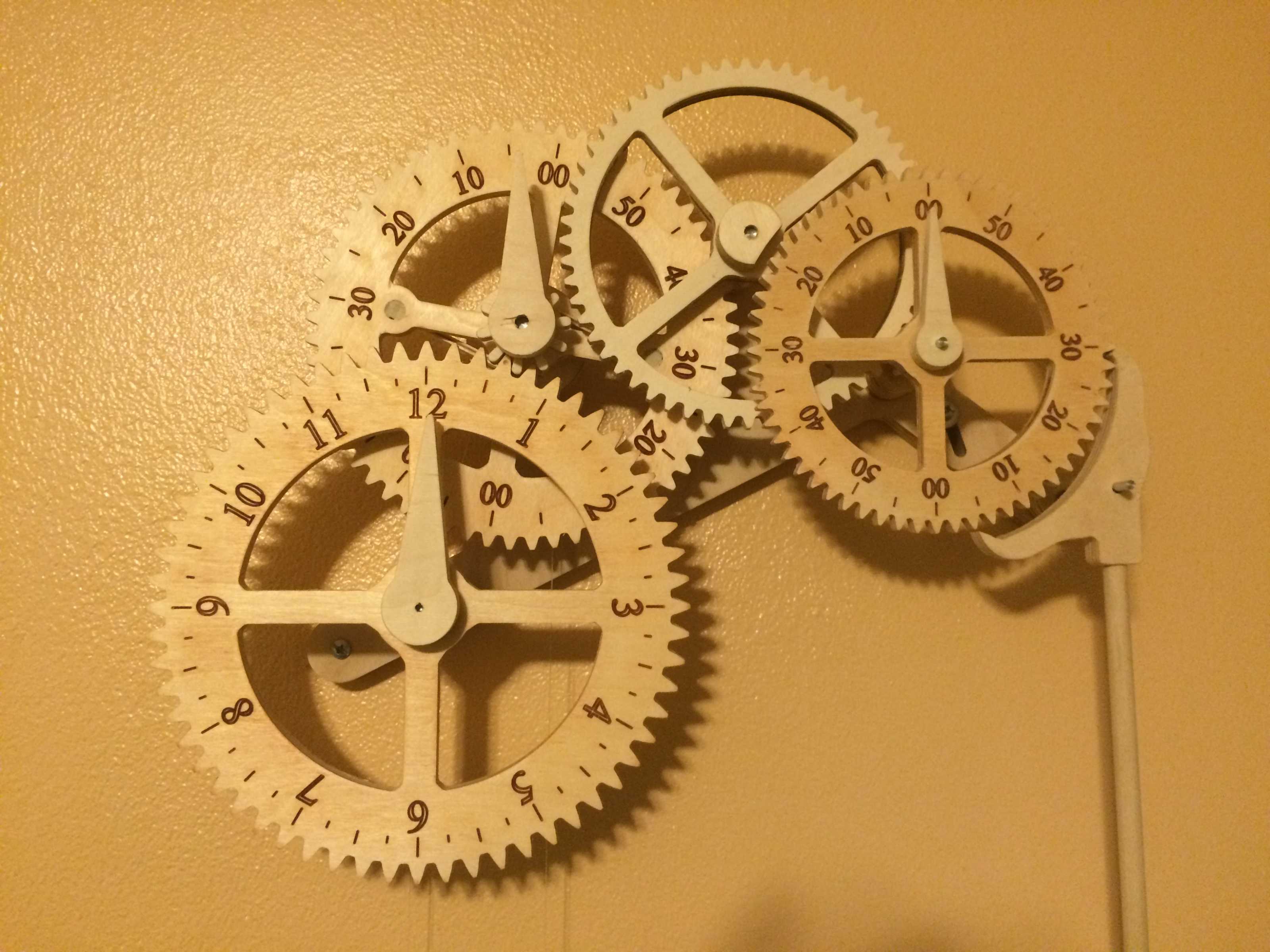 Wooden Mechanical Clock