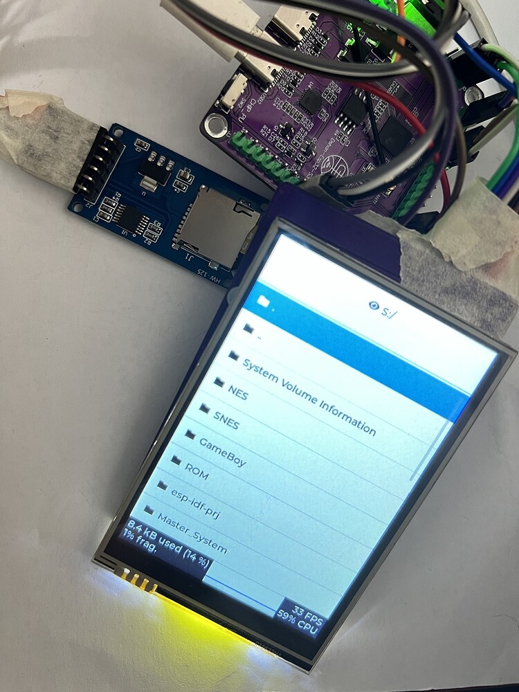 How do I correctly make the SD Card work for image widgets on an ESP32