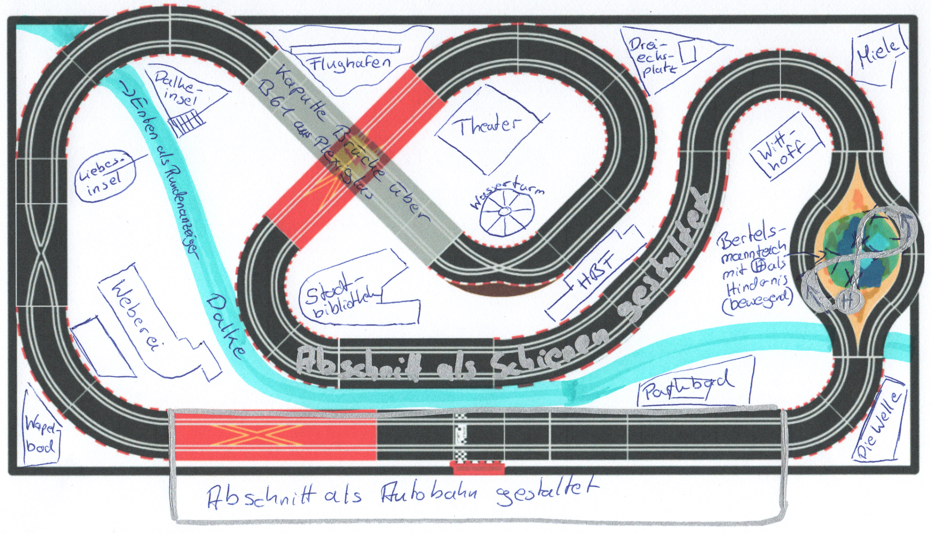 Carrera Bahn Design Vereinsprojekte makerspacegt