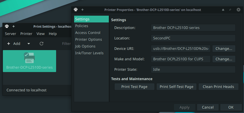 Brother printer won't print but says it is receiving data? (2.