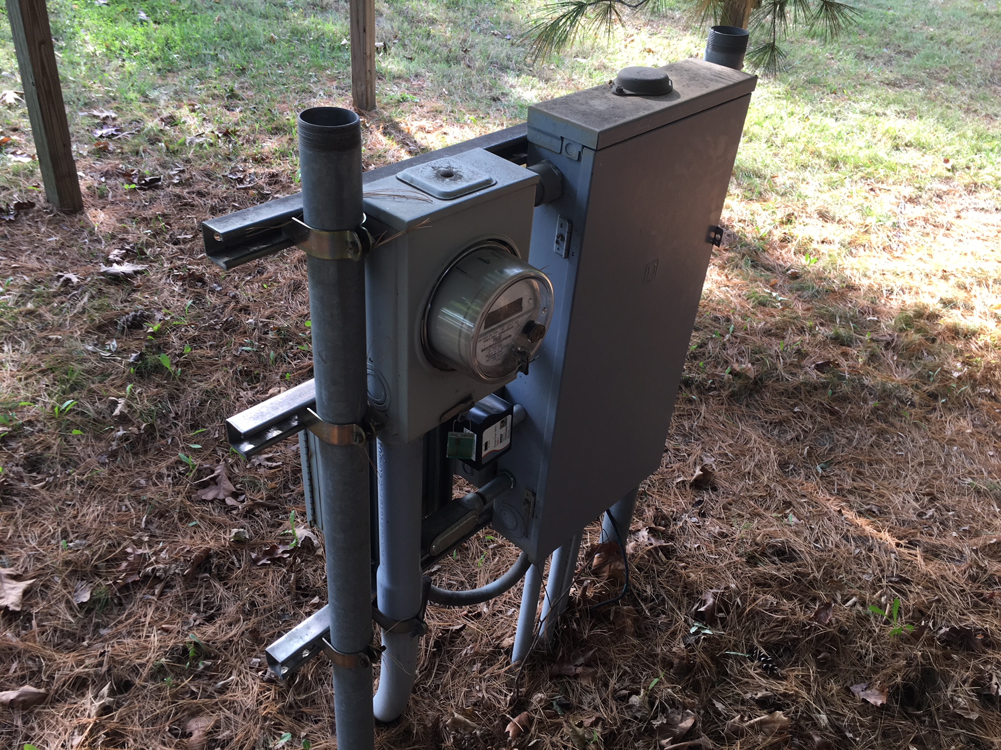 Updating Electrical Meter Posts - mobile home university - Mobile Home