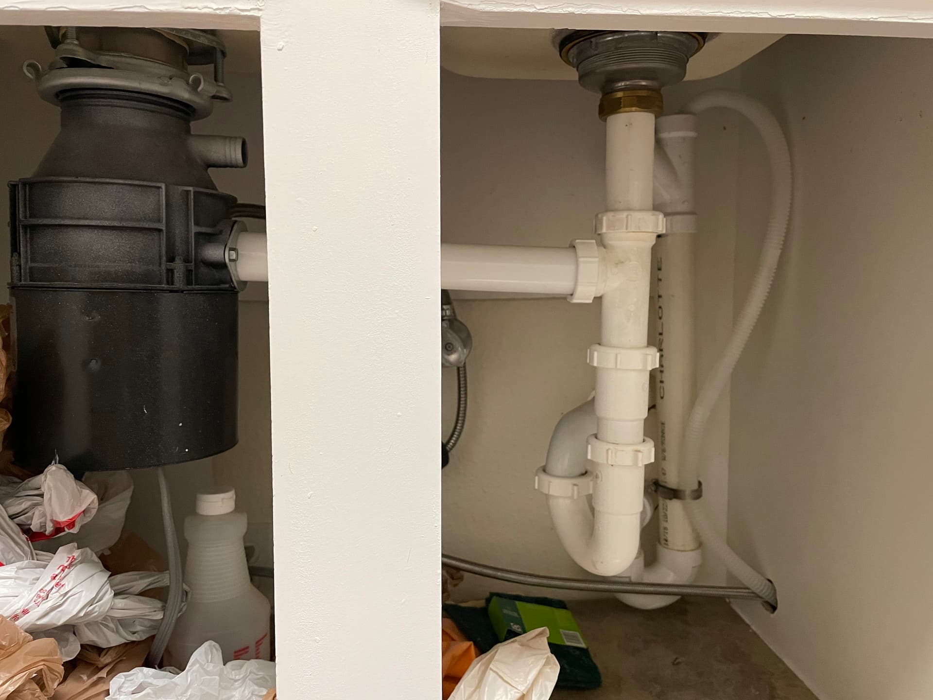 Dishwasher draining into a standpipe Plumbing Inspections