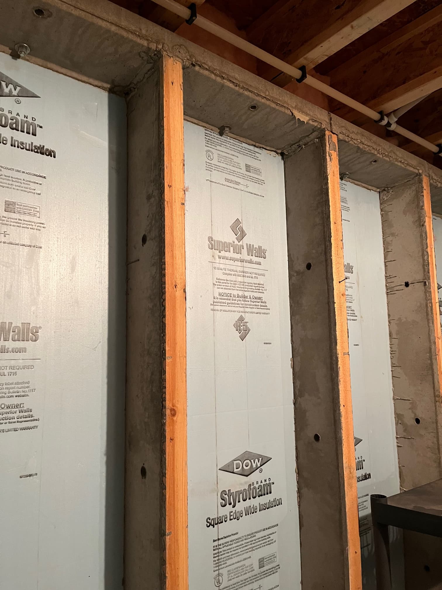 PreCast Concrete stud basement walls Structural Inspections