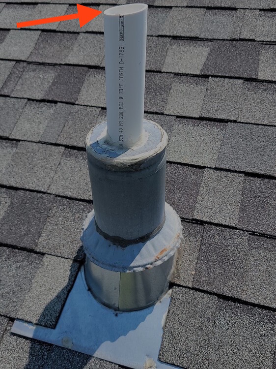 High Efficiency PVC Vent Through Modified Furnace Vent? InterNACHI®️