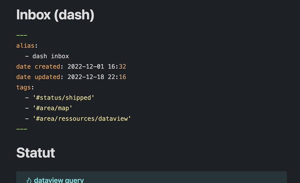 The frontmatter YAML now show all field (and it should not) Help