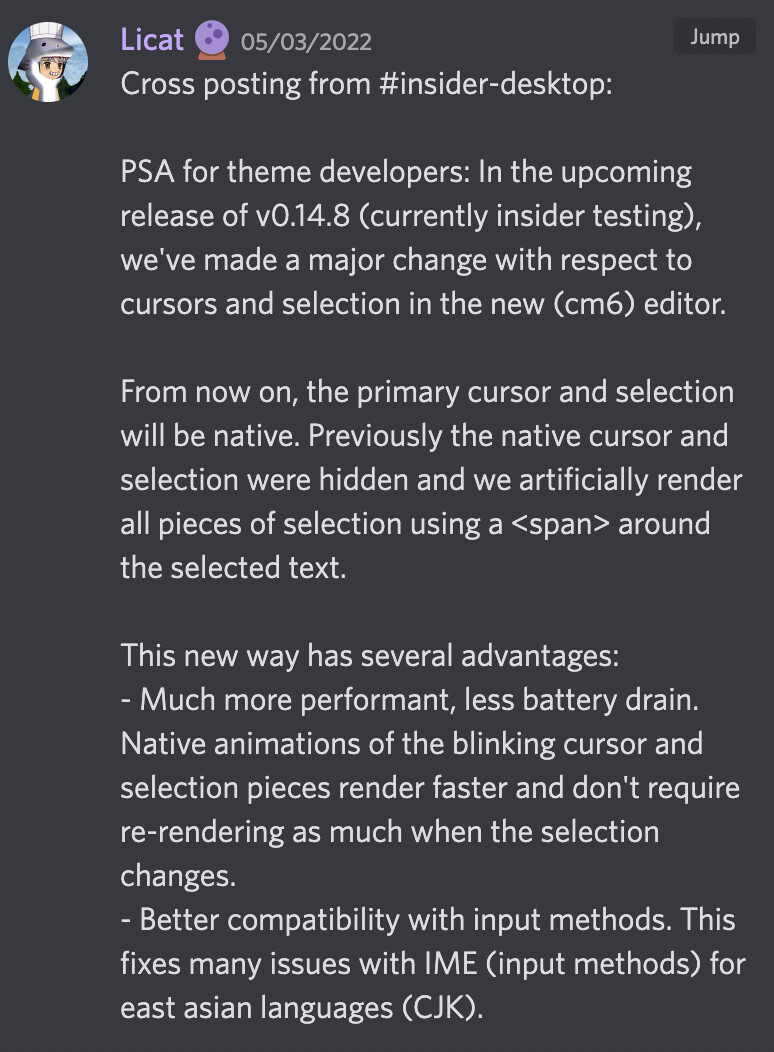 Allow stopping the cursor from blinking Feature requests Obsidian Forum