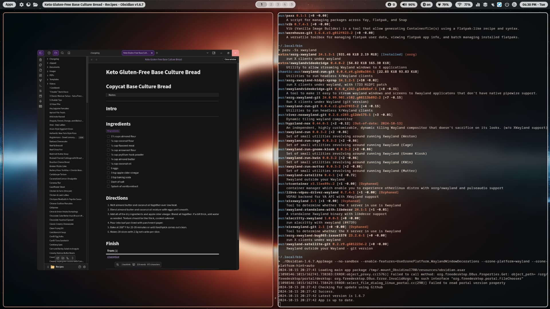 Fractional scaling on hyprland/wayland Help Obsidian Forum