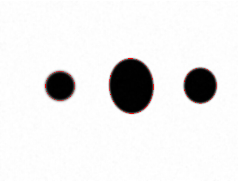 Detect an ellipse and get its dimensions OpenCV