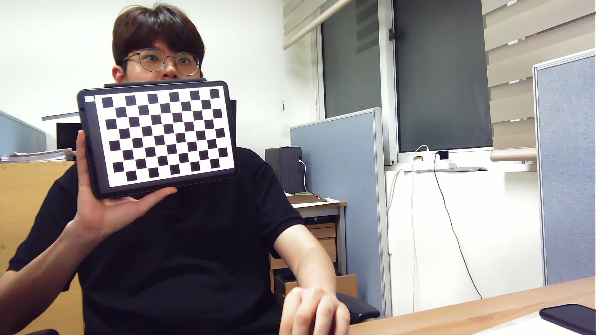 Actual size of check block when performing camera calibration? Python