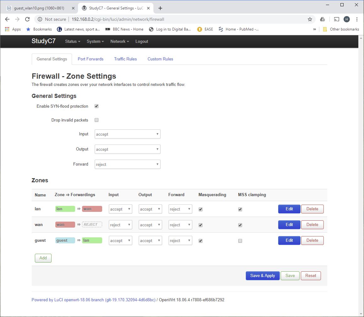 Guest network on OpenWrt access point Network and Wireless