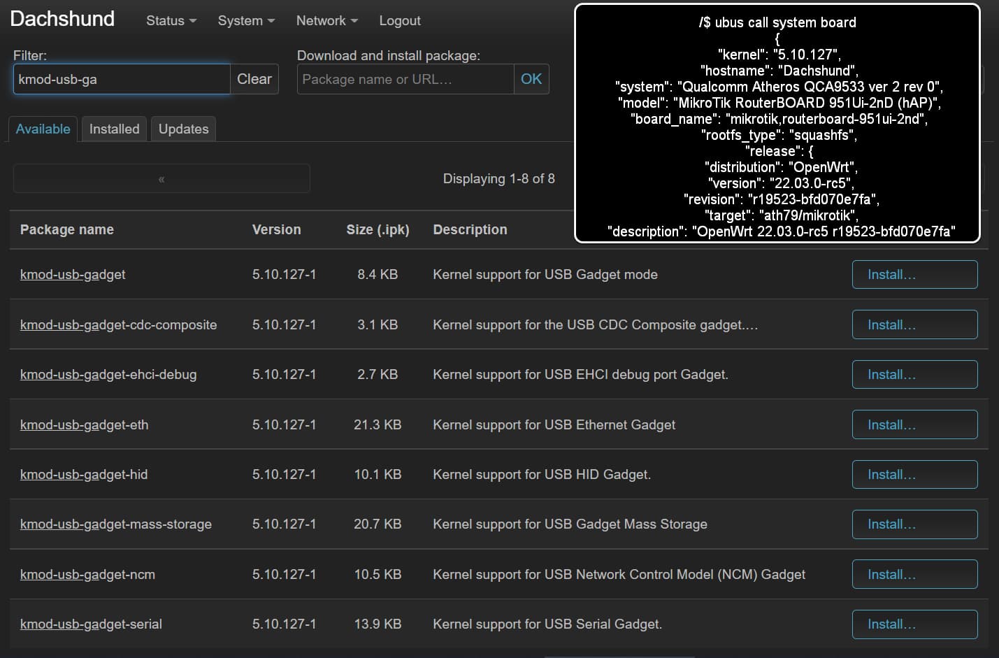 USB gadget support Installing and Using OpenWrt OpenWrt Forum
