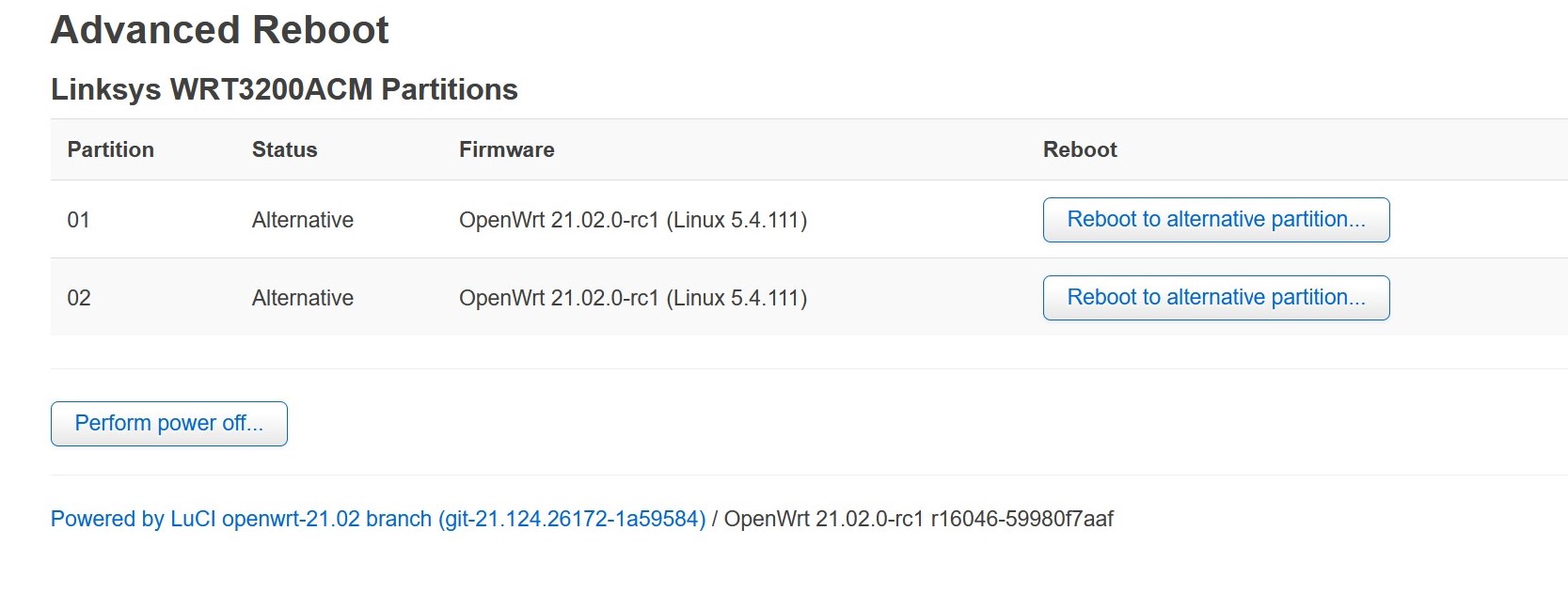 WRT3200ACM 21.02 rc1 /usr/sbin/fw_printenv n boot_part not working