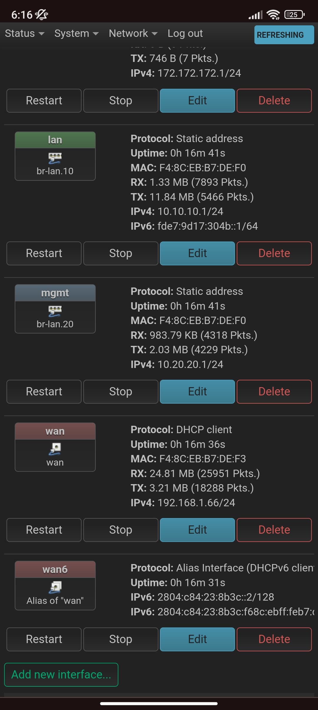 Setting up IPv6 on relay doesn't work Installing and Using OpenWrt