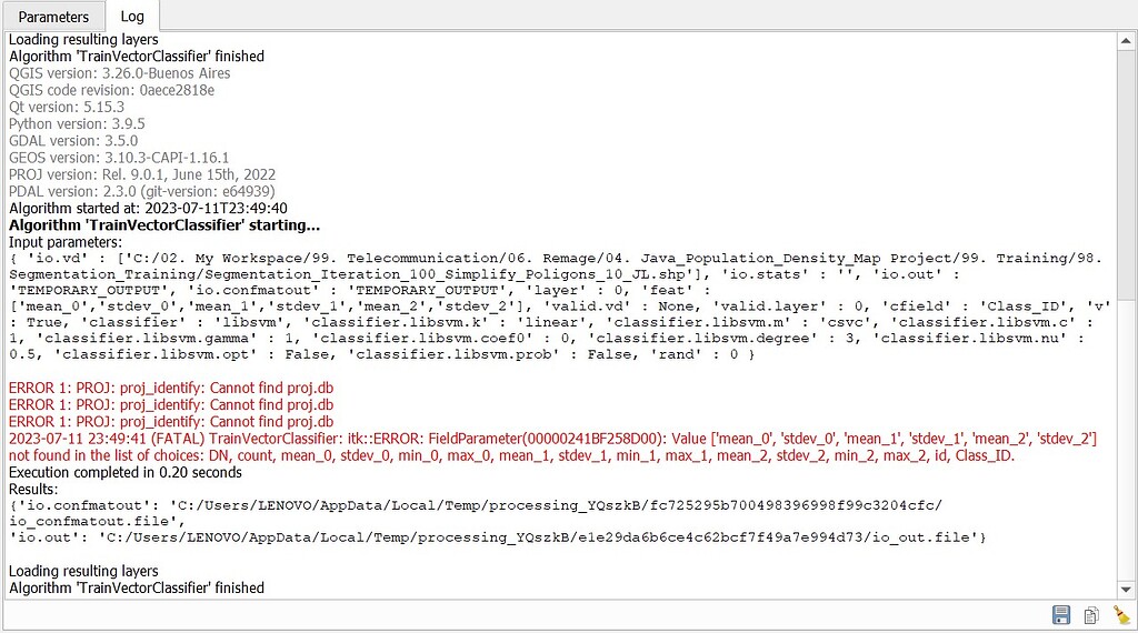 ERROR 1 PROJ proj_identify Cannot find proj.db OTB Usage Orfeo