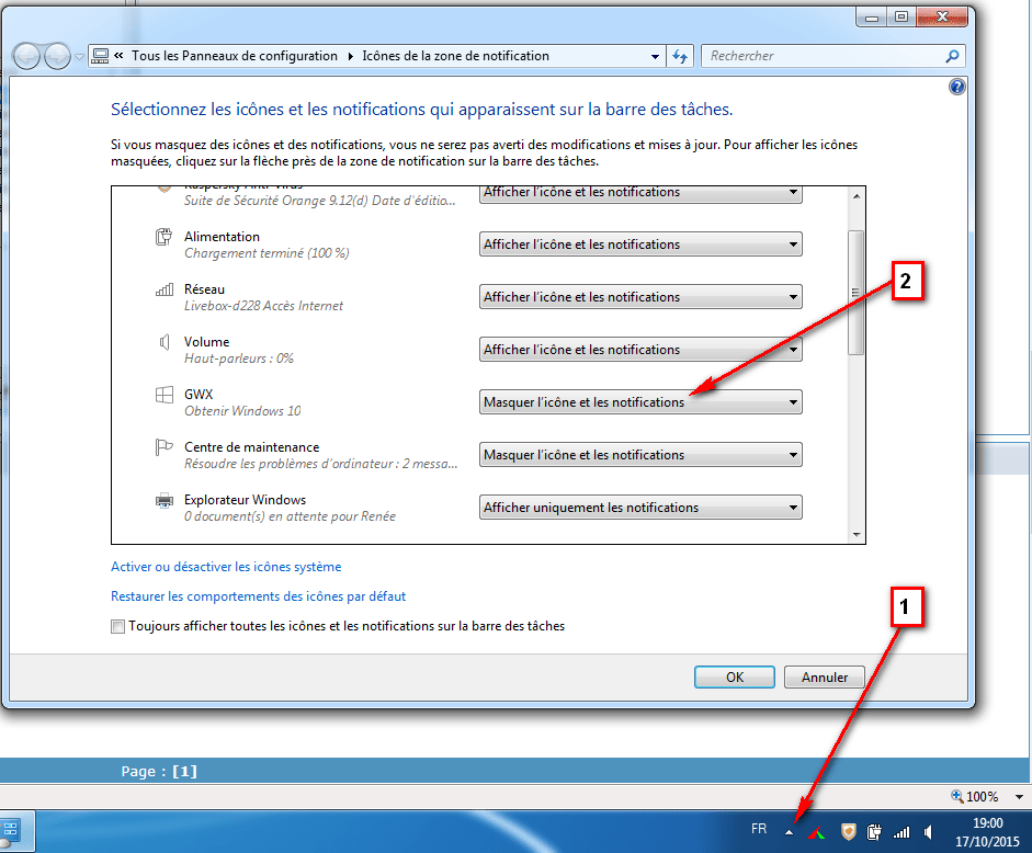 icone notification mises à jour windows
