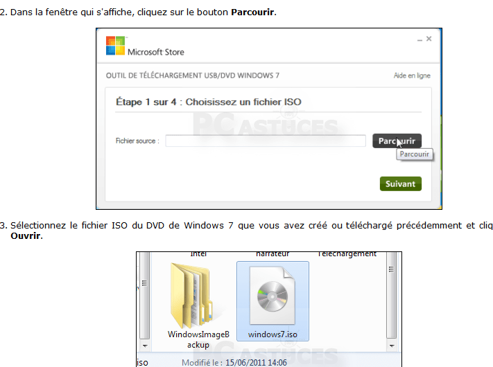 copier cd installation sur USB