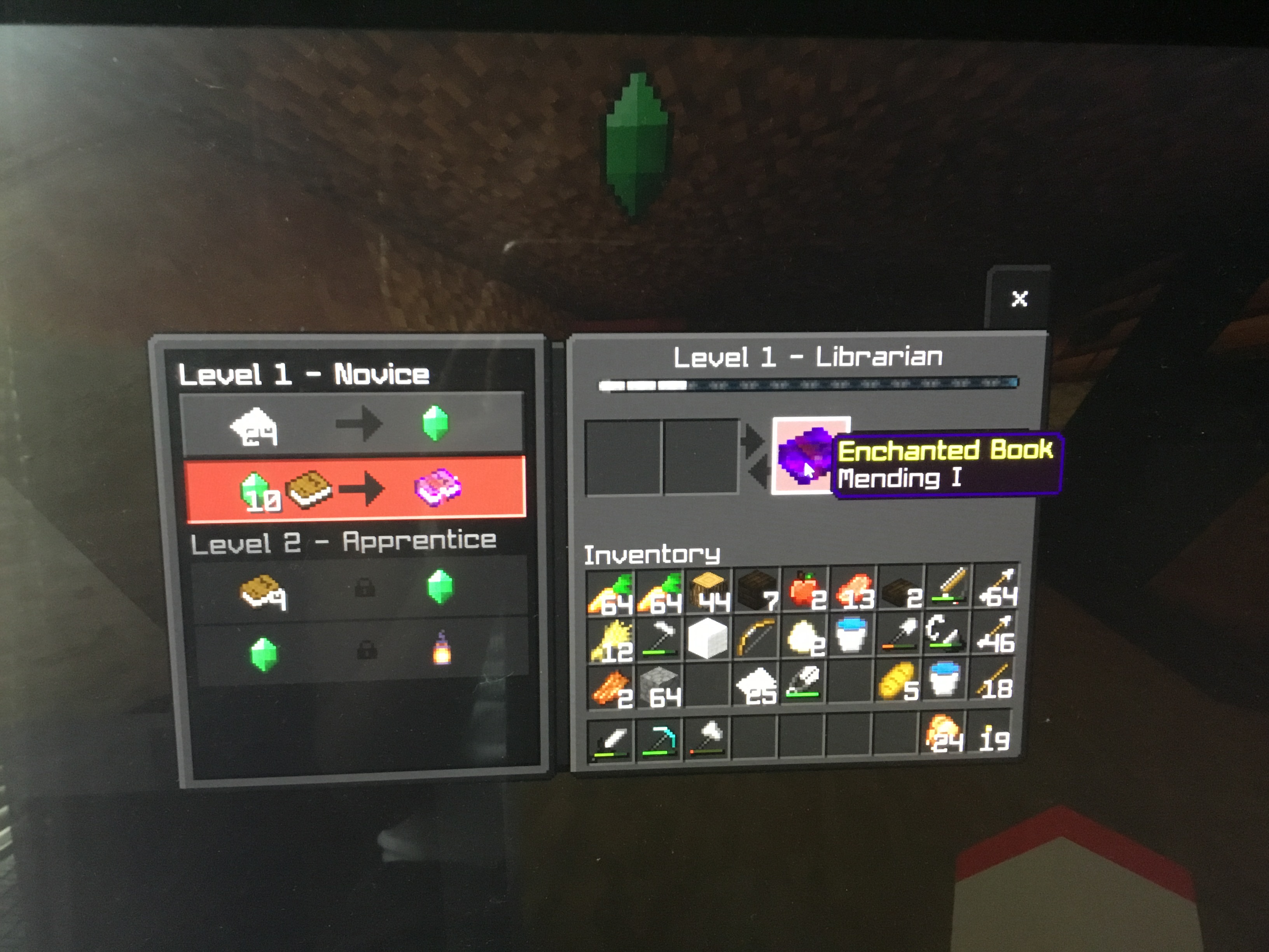 I got a villager with mending books Off Topic Hive