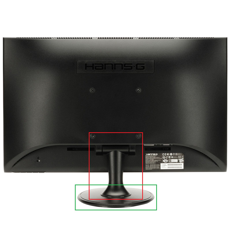 Hanns G HL225DBB Monitorfuß abschrauben Elektronik & Hardware
