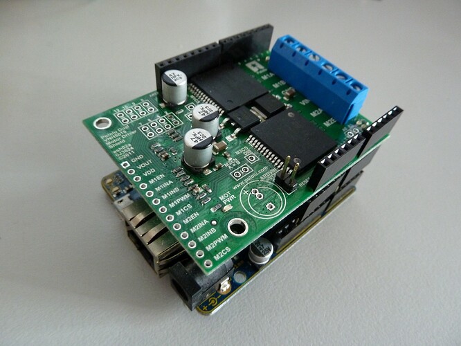 M2 Fault on VNH5019 Dual Motor Driver Shield - Motor controllers