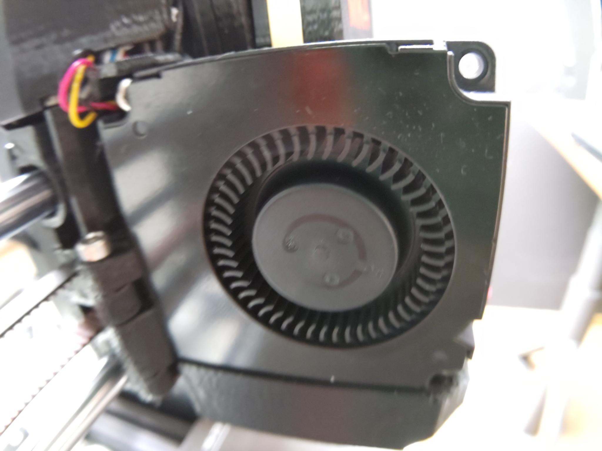 Possible damaged Bearing in Parts cooling Fan? Hardware, firmware and