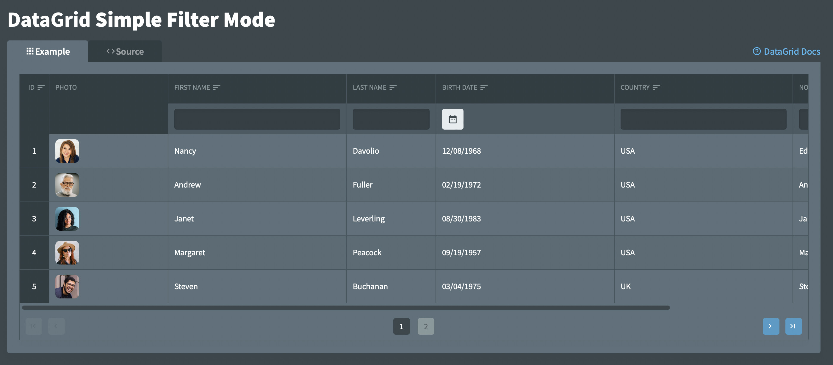 Radzen Grid Filter Styling Radzen.Blazor Components Radzen