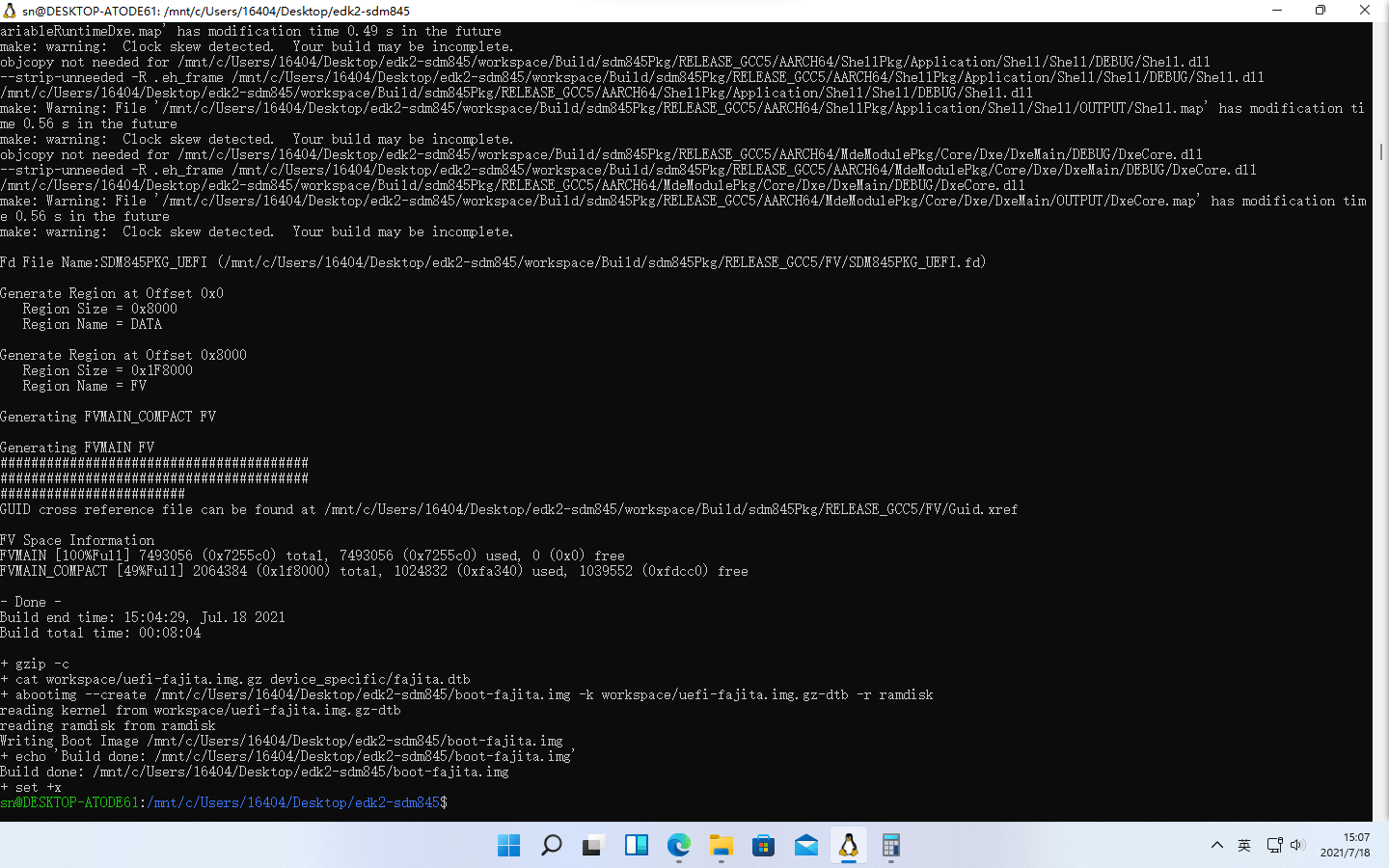 编译出现Clock skew detected. your build may be 问答 Q&A
