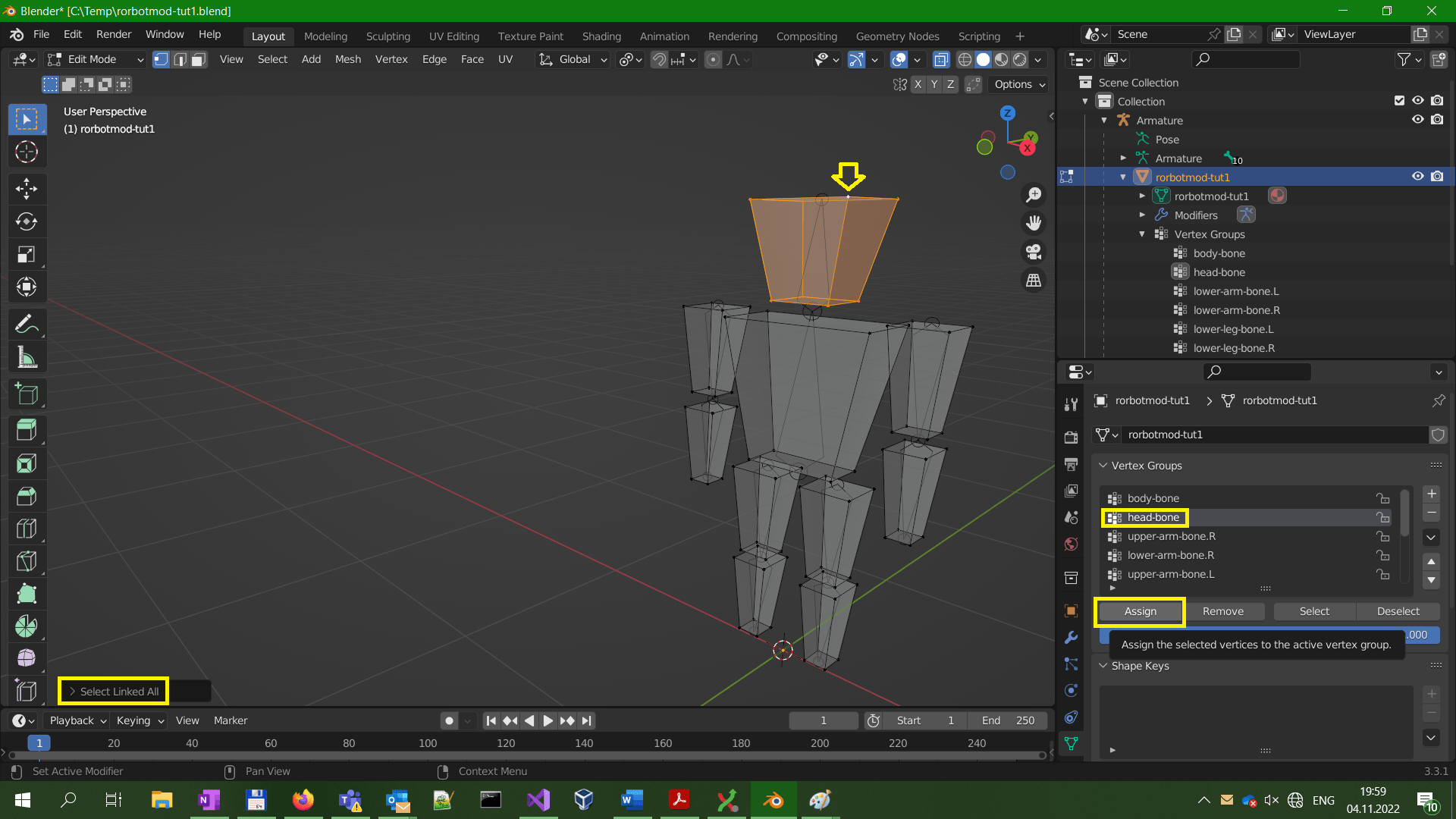 Beginner tutorial Character (rorbot) mod from scratch, in Blender