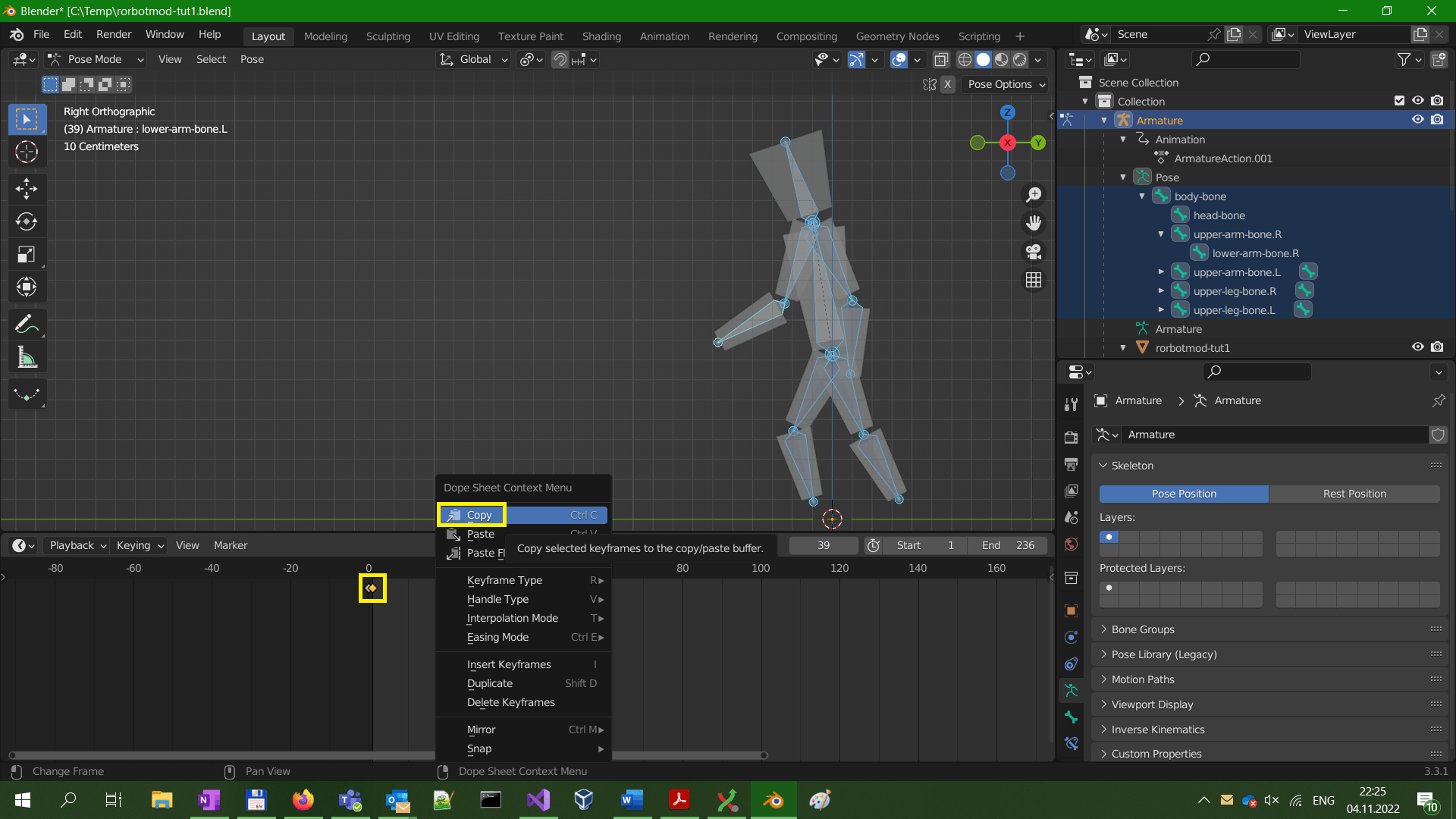 Beginner tutorial Character (rorbot) mod from scratch, in Blender