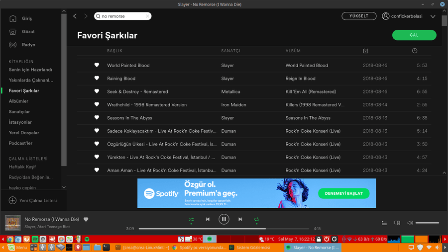 Spotify pc versiyonunda bu şarkı çalınamıyor hatası
