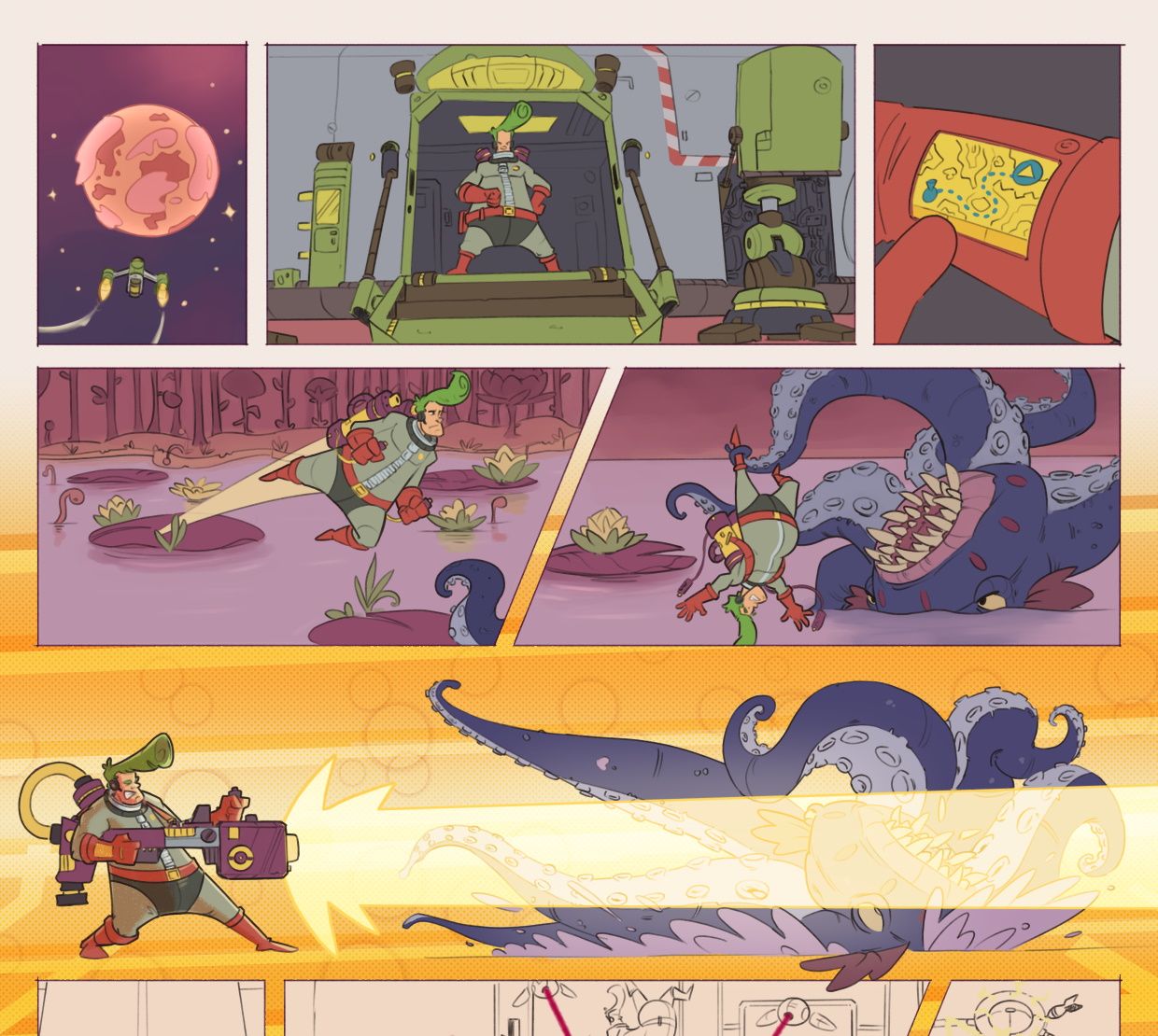 Single Page Comic, the first John Space adventure. SVSLearn Forums