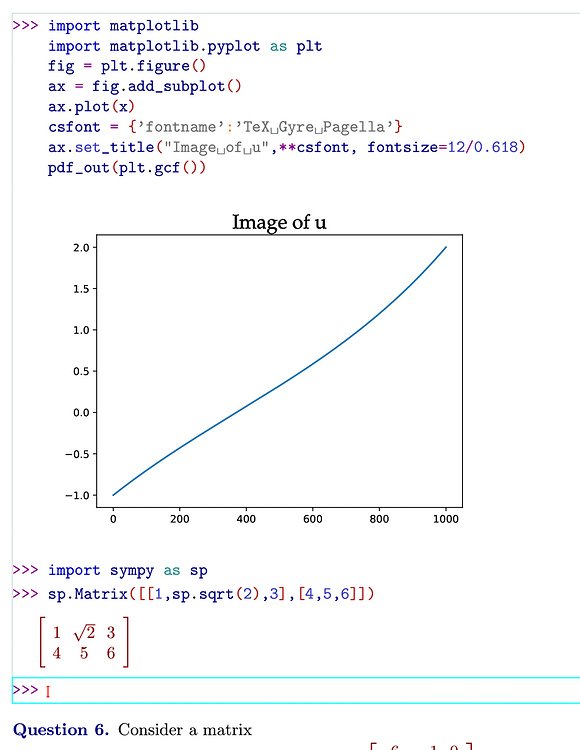 How can I use the sympy integration in a normal Python session