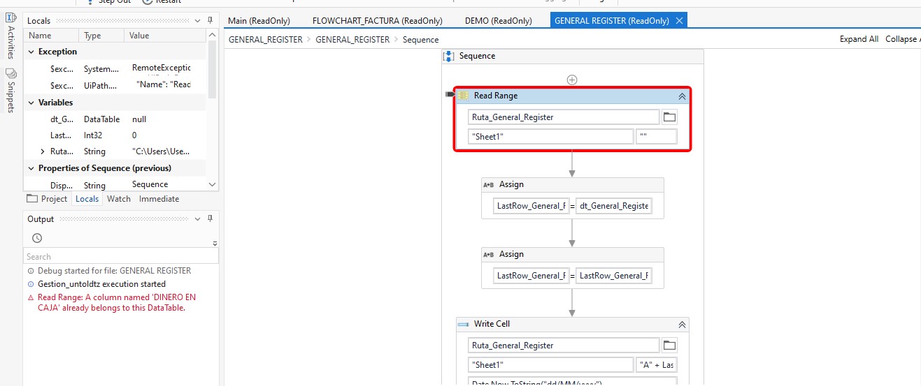 Read Range Column Exists error Automation Starter UiPath Community