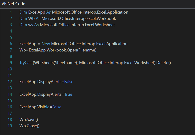 Delete excel worksheet using invoke code - Activities - UiPath