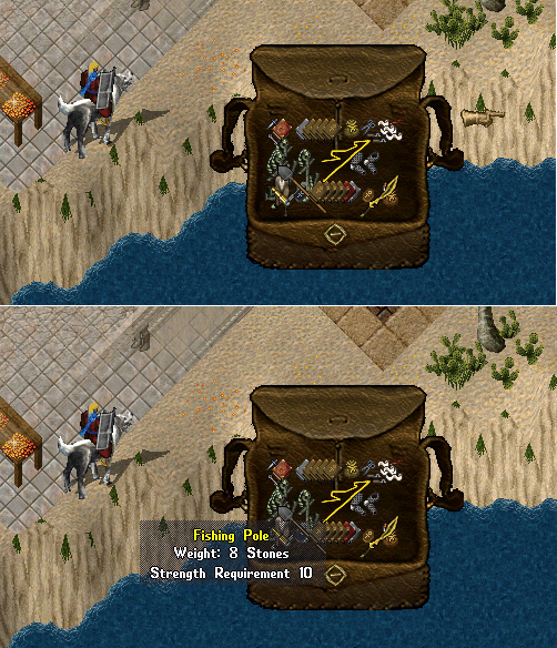 Does anyone know why this yellow/gold fishing pole appeared in my pack