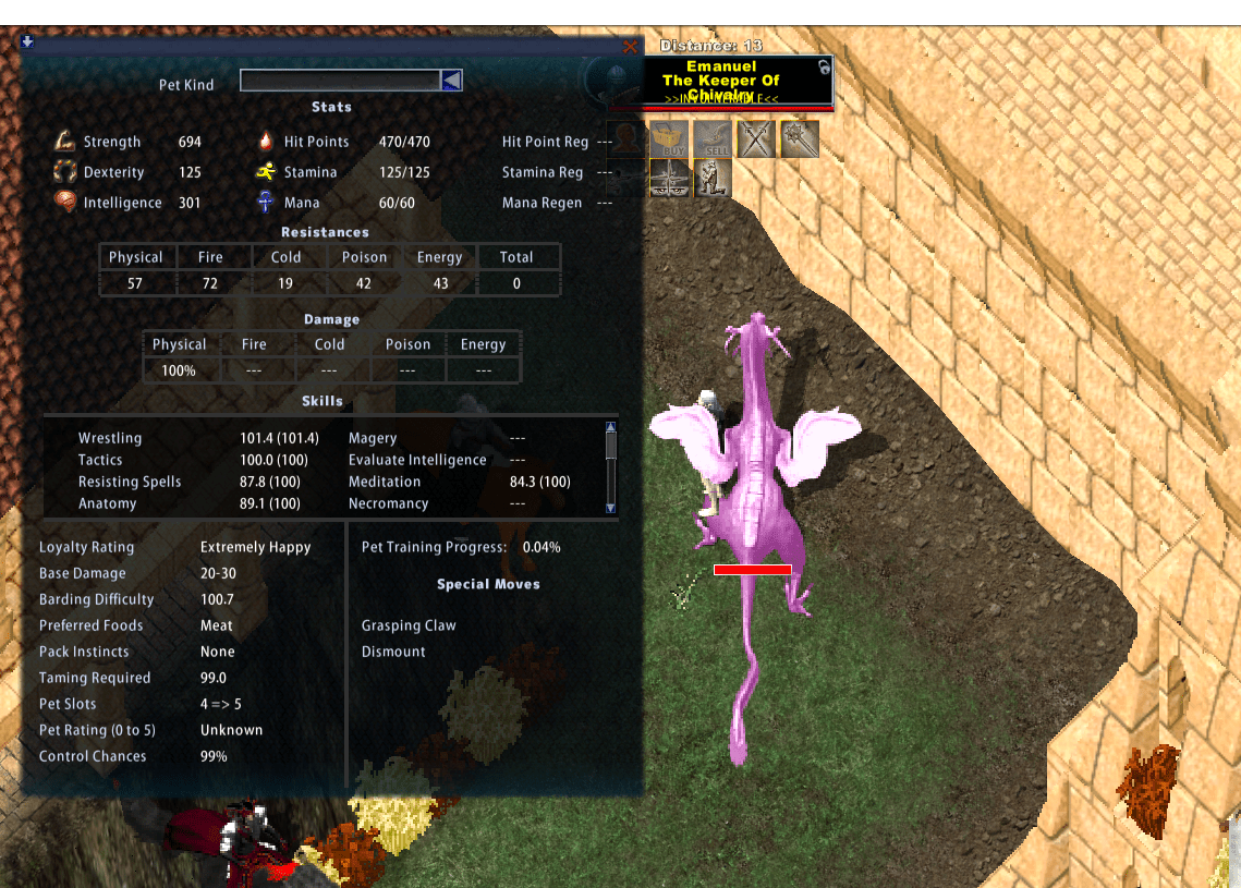 Selling Strong Purple/Pink Hiryu (Atlantic) Ultima Online Forums