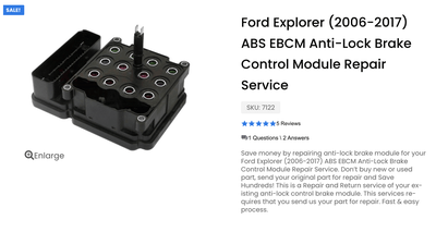 2010 Ford Explorer ABS Control Module – ABS Module – UpFix Forum