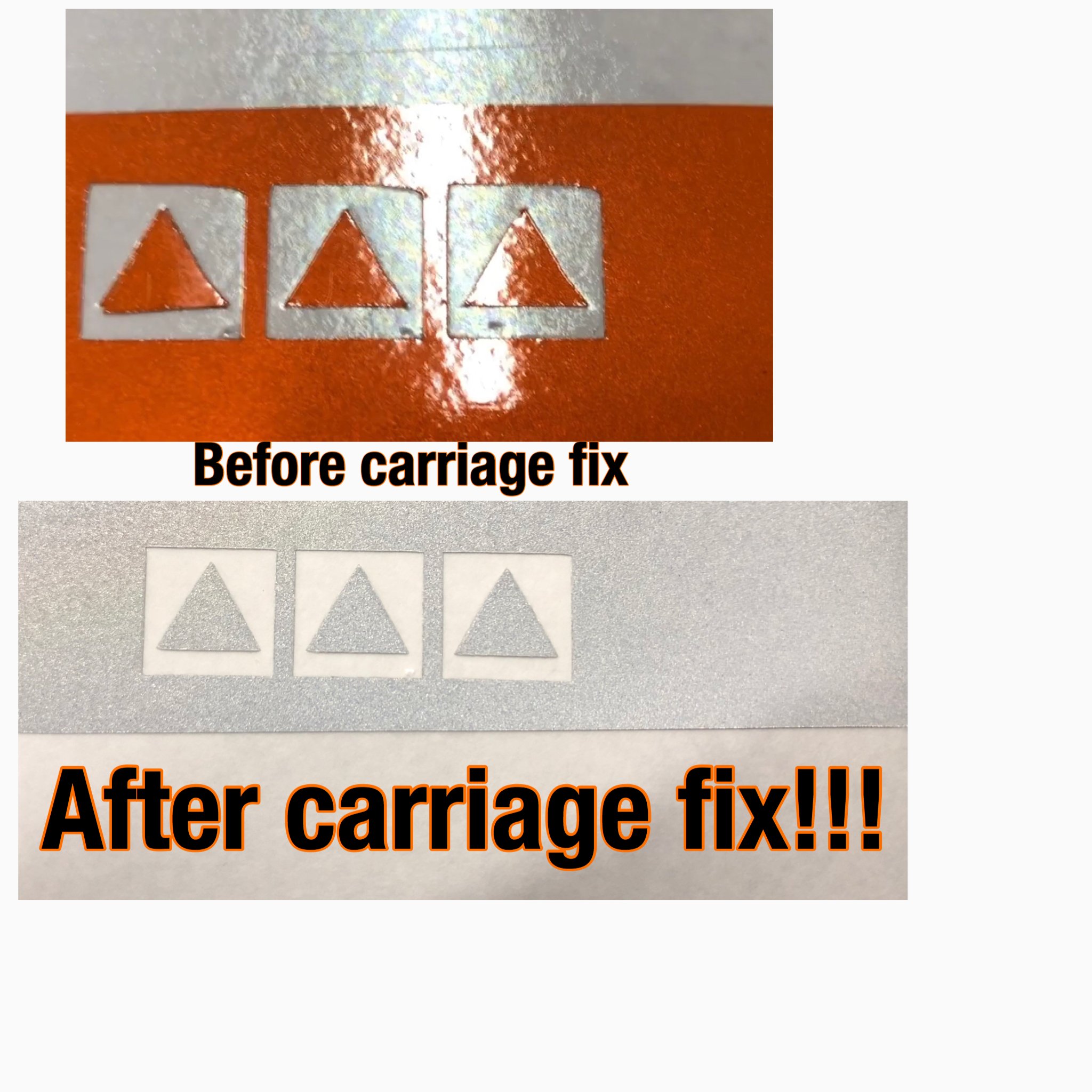 FC8000 offset issue fixed, carriage unit was loose! GraphTec Cutting