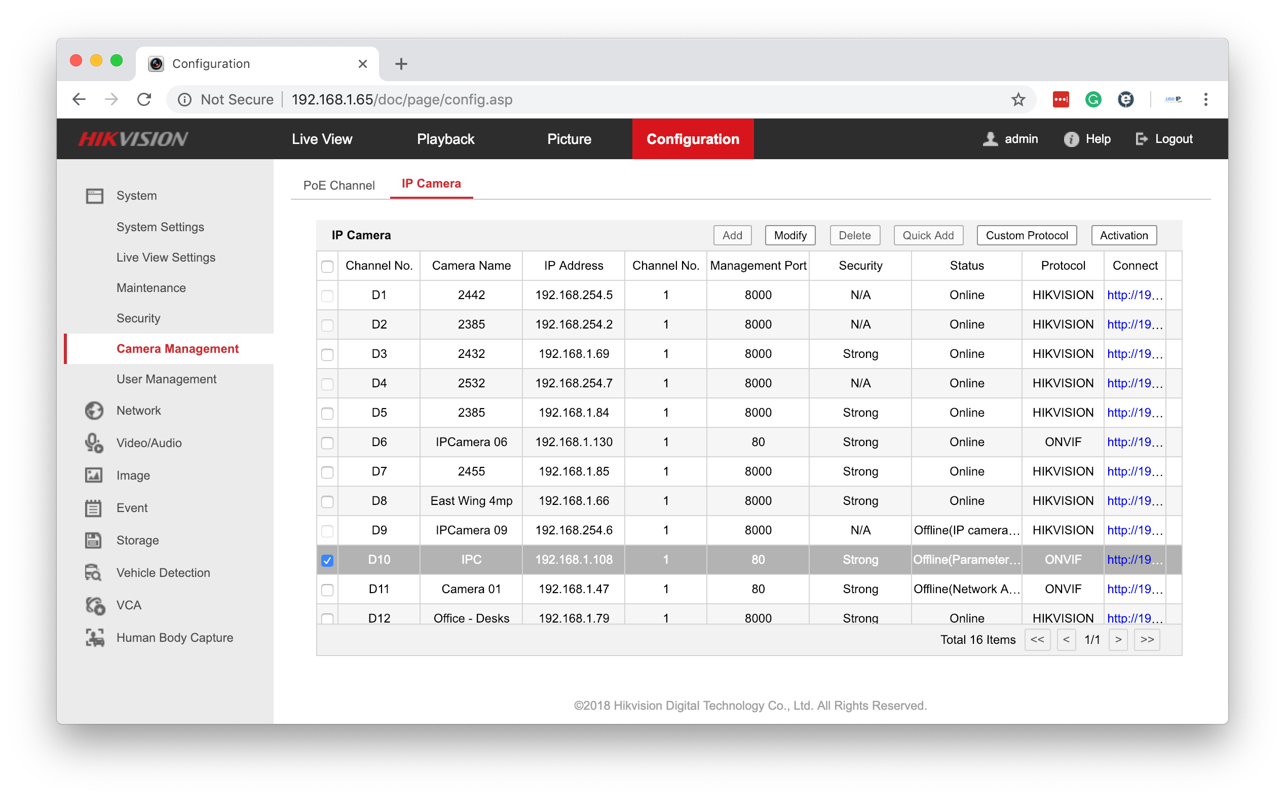 Howto How to Add Optio Cameras to a Hikvision NVR IP CCTV Forum