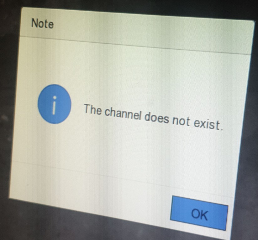 'This channel does not exist' IP CCTV Forum for IP Video, network