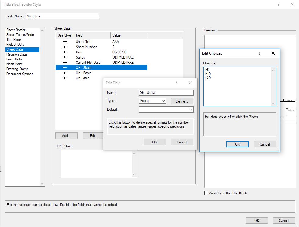 Title block drop down General Discussion Vectorworks Community Board