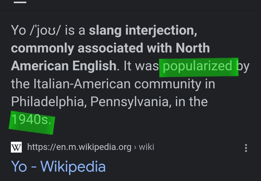 Greeting Yo WordReference Forums