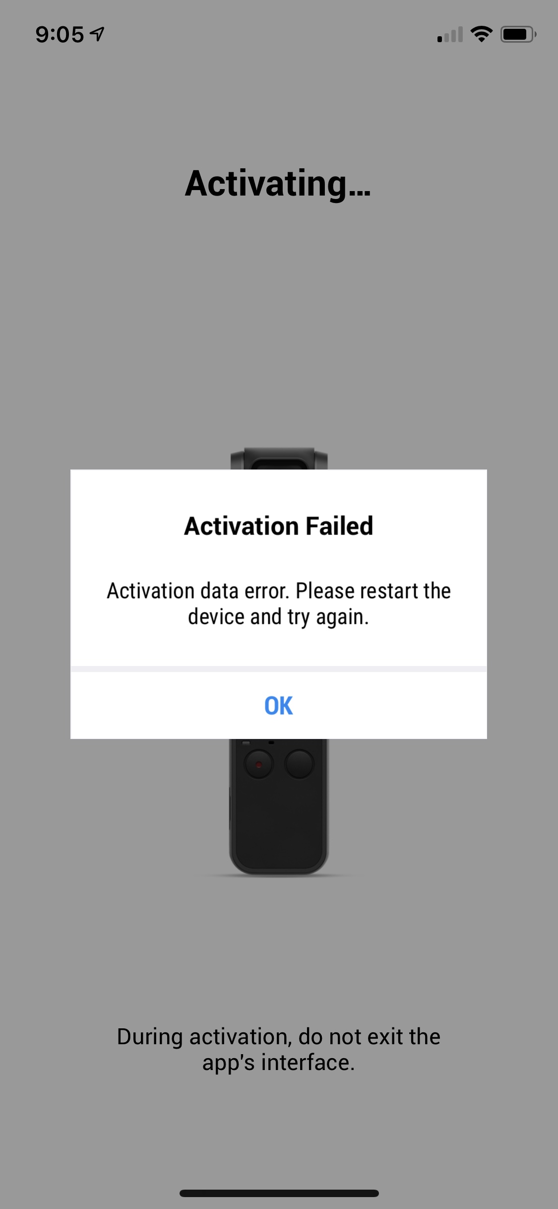 Osmo PocketUnable To Activate(iOS) DJI FORUM