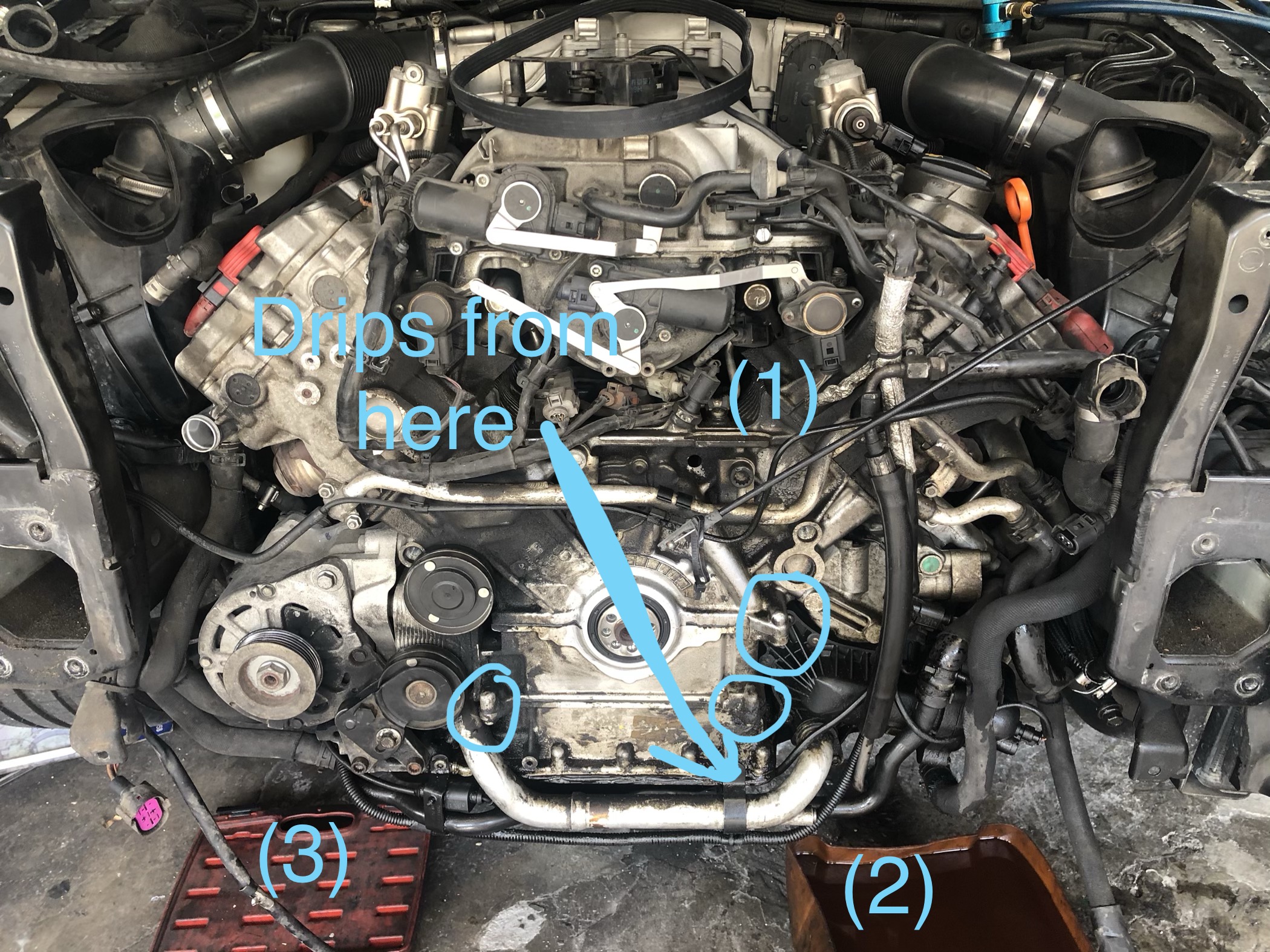 Help me find the source of this oil leak A6 All/ S6 All Audi Revolution
