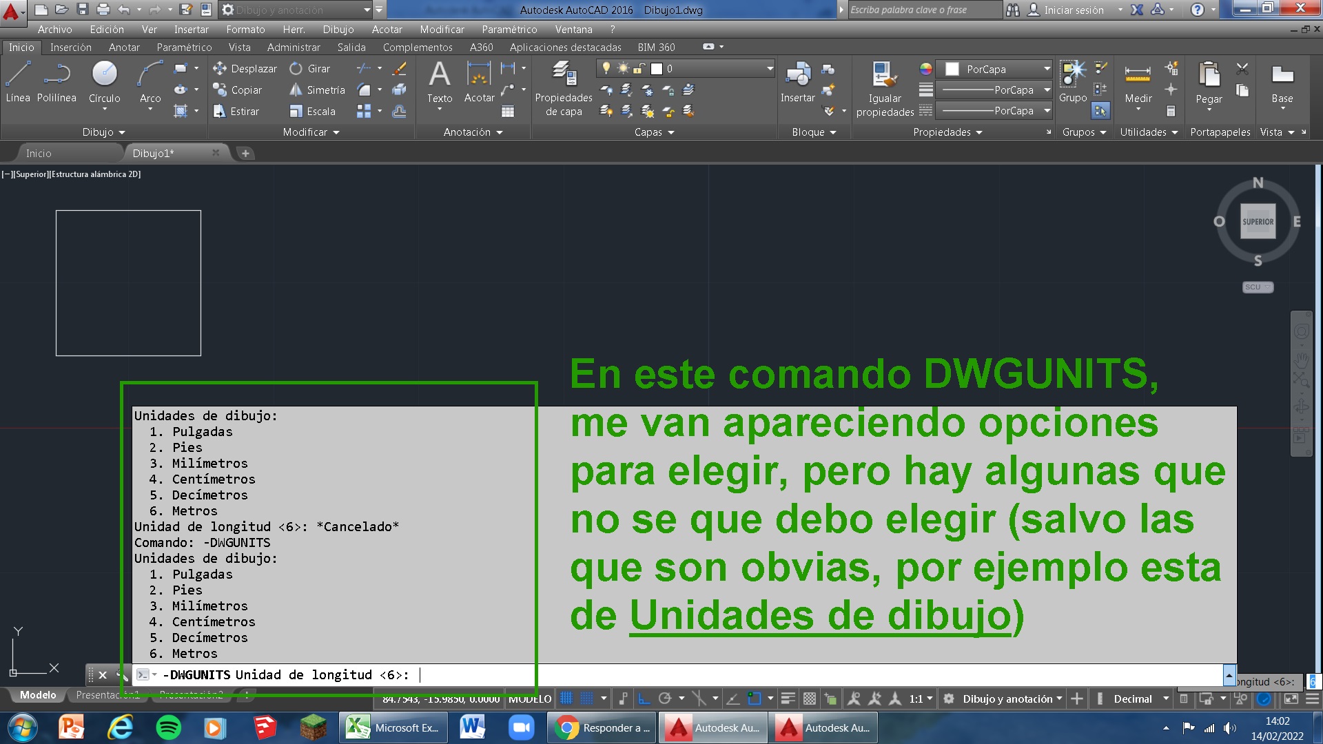 Solucionado Consulta sobre escalas. Comandos UNITS y DWGUNITS. Para