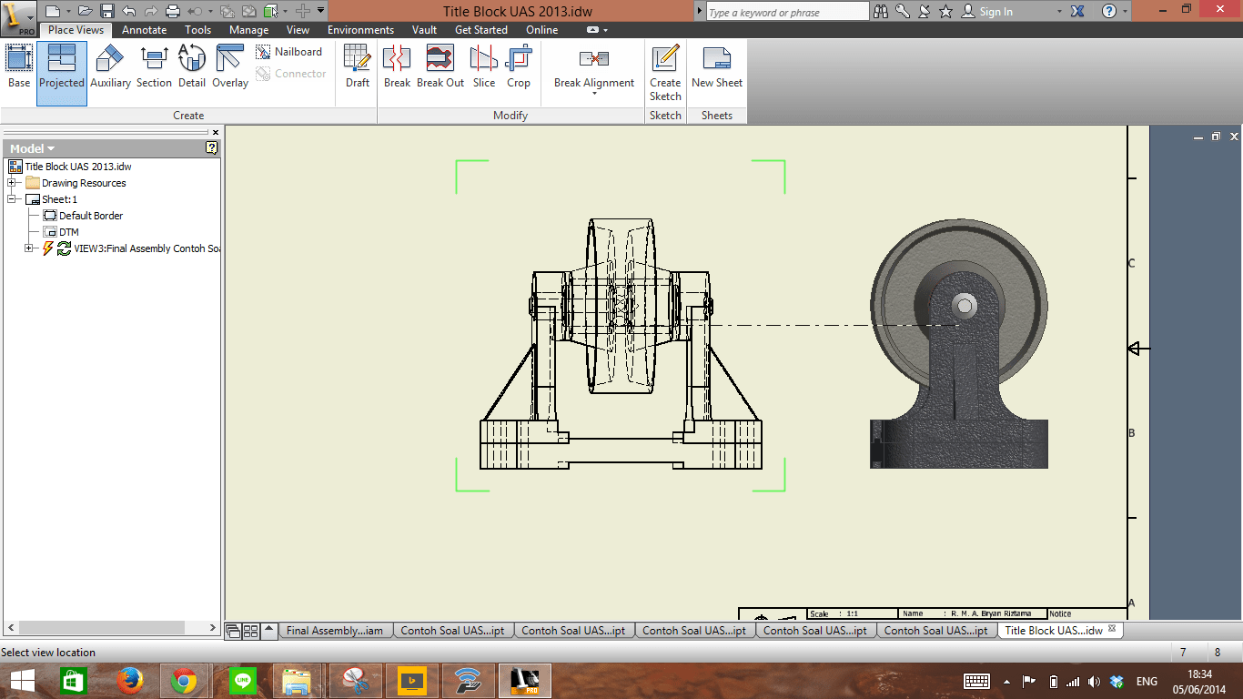 Solved How to make 2D drawing from an assembly perfectly