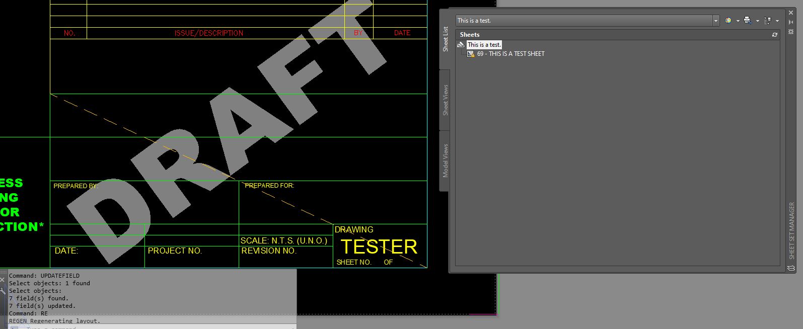 Solved Sheet Set Title Block Fields not updating...? Autodesk Community