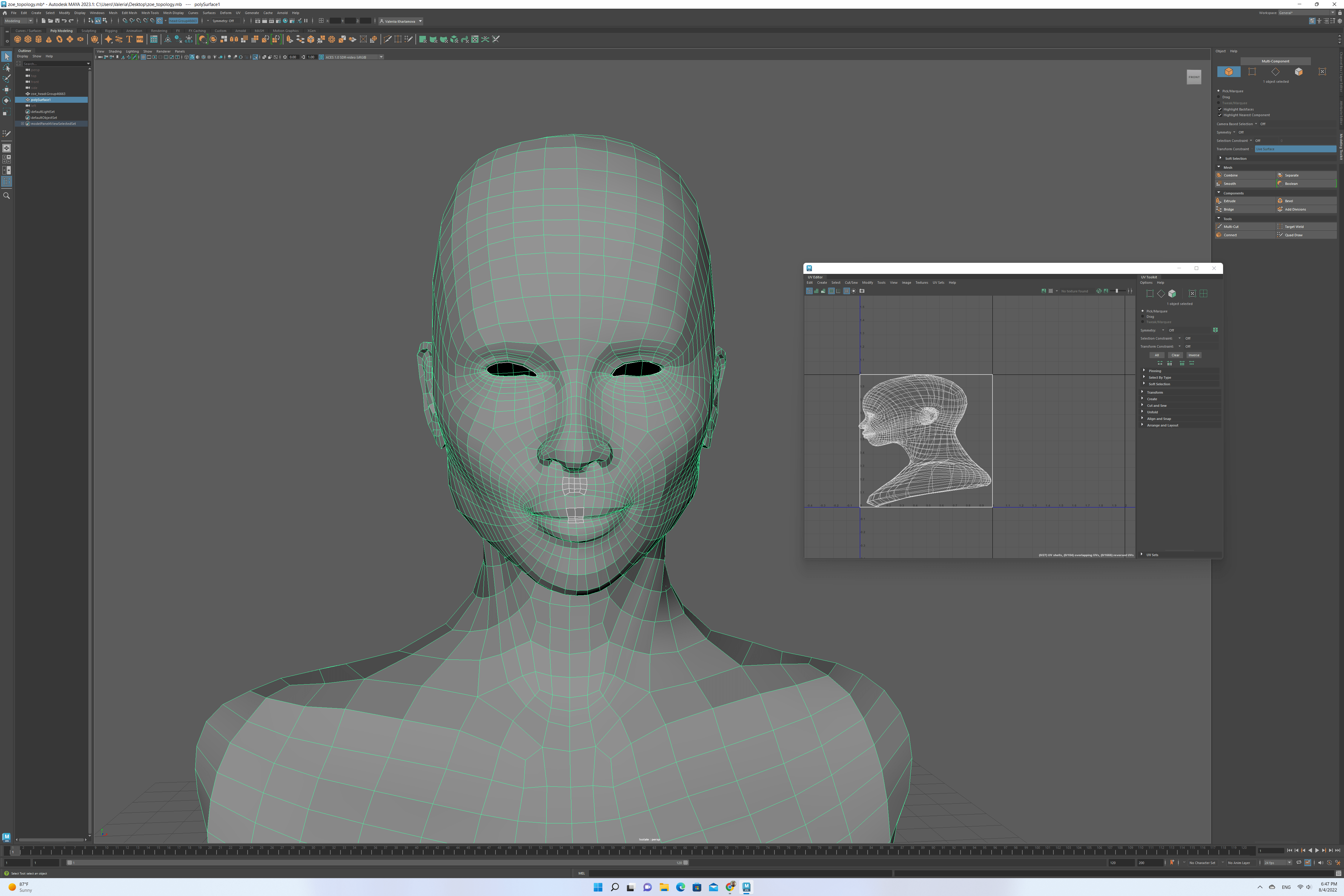Weird cuts (white lines) when turn on UV texture borders Autodesk