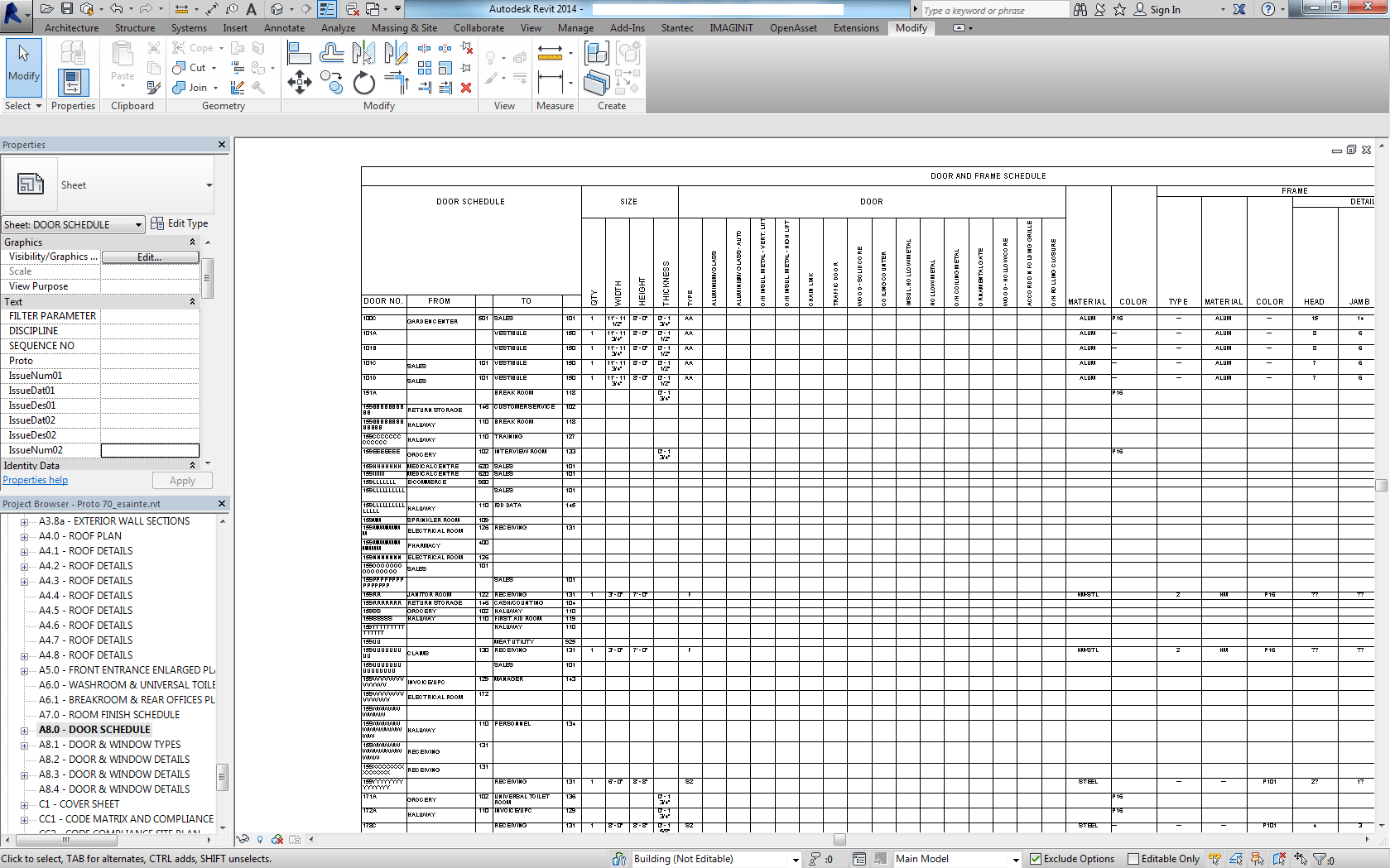 Door Schedule Header Formatting Autodesk Community